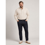 Chemise Rayée Ralph Grande Taille Beige et Blanche
