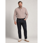 Chemise Rayée Ralph Grande Taille Marron et Blanche