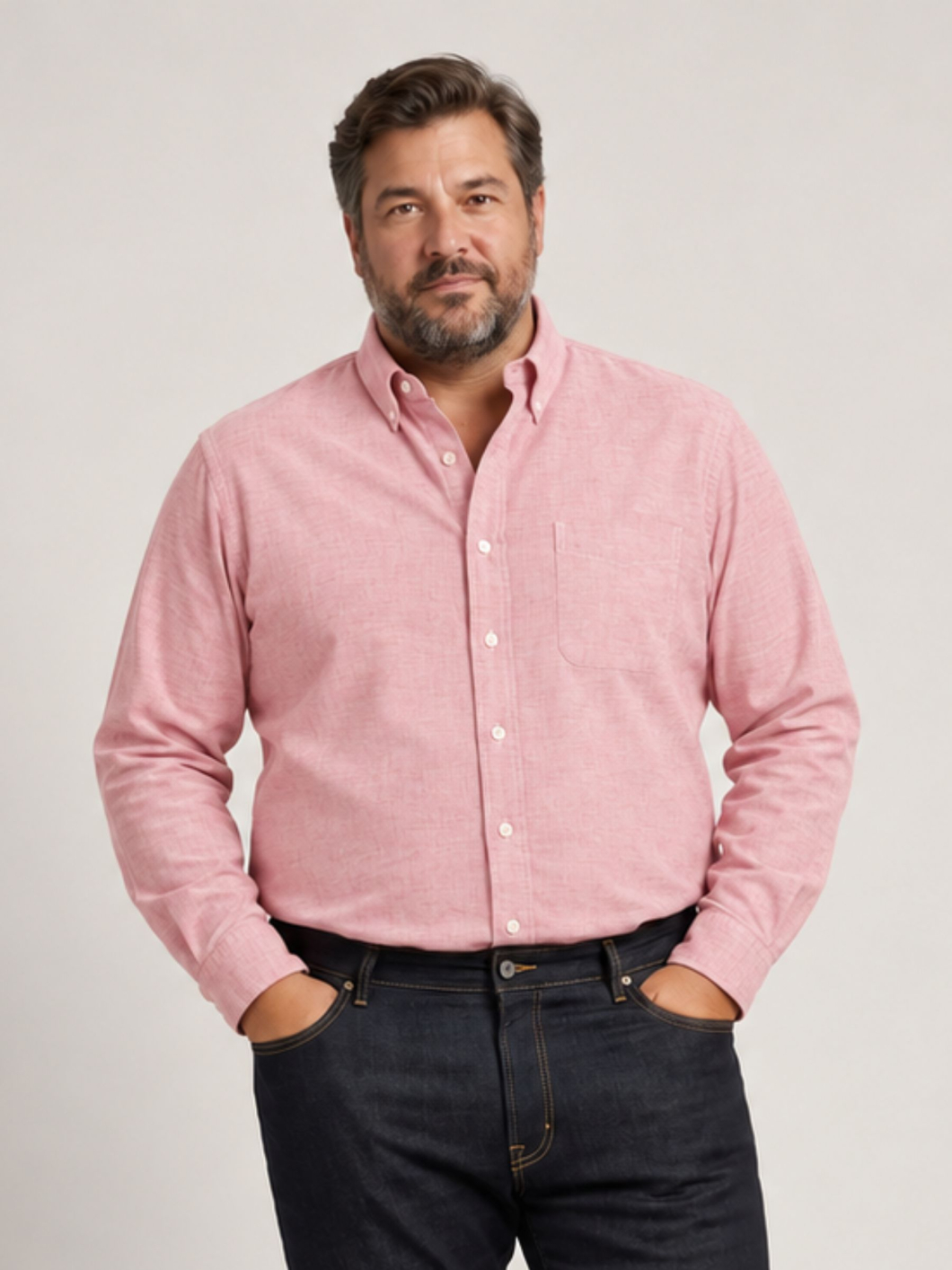 Chemise Flanelle Ralph Grande Taille Rose