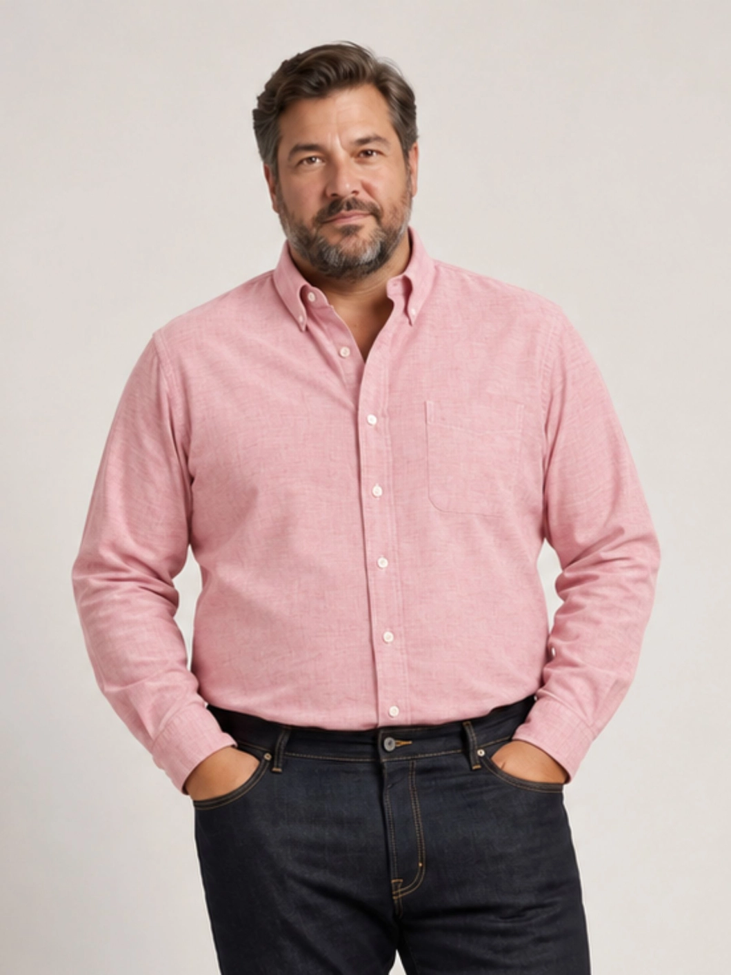 Chemise Flanelle Ralph Grande Taille Rose