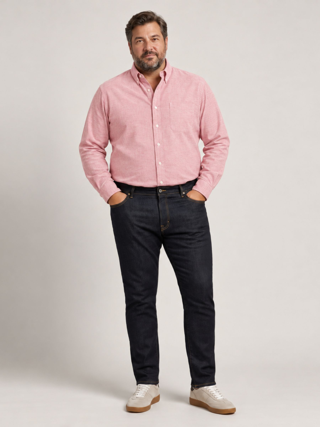 Chemise Flanelle Ralph Grande Taille Rose
