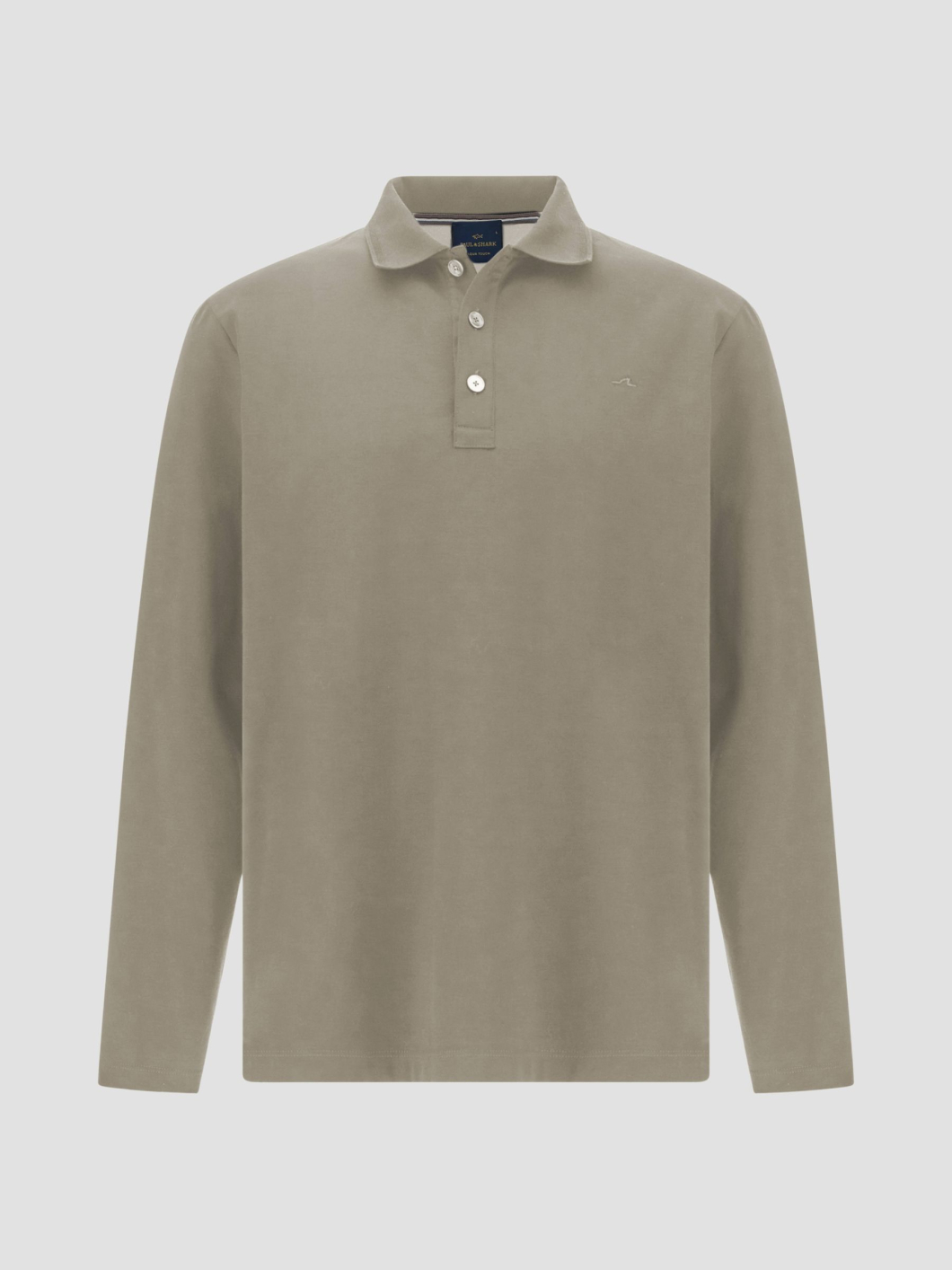 Polo Manches Longues Interlock Grande Taille Beige