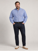 Chemise Oxford Grande Taille Bleue