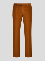 Pantalon Grant Velours Grande Taille Cognac