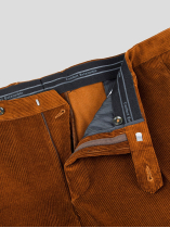 Pantalon Grant Velours Grande Taille Cognac