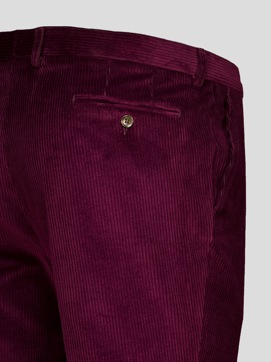 Pantalon Grant Velours Grande Taille Prune
