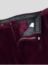 Pantalon Grant Velours Grande Taille Prune