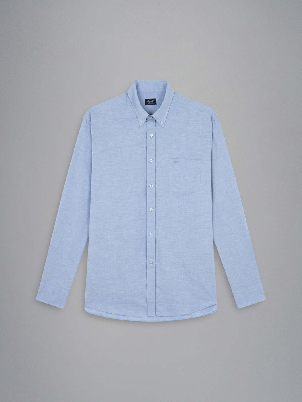 Chemise Flanelle Bleu Ciel Paul & Shark Grande Taille  homme grande taille - Capelstore