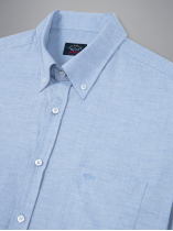 Chemise Flanelle Bleu Ciel Paul & Shark Grande Taille  homme grande taille - Capelstore