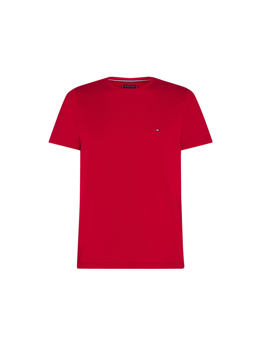 Tee-shirt Rouge Logo Drapeau Tommy Hilfiger Grande Taille  homme grande taille - Capelstore