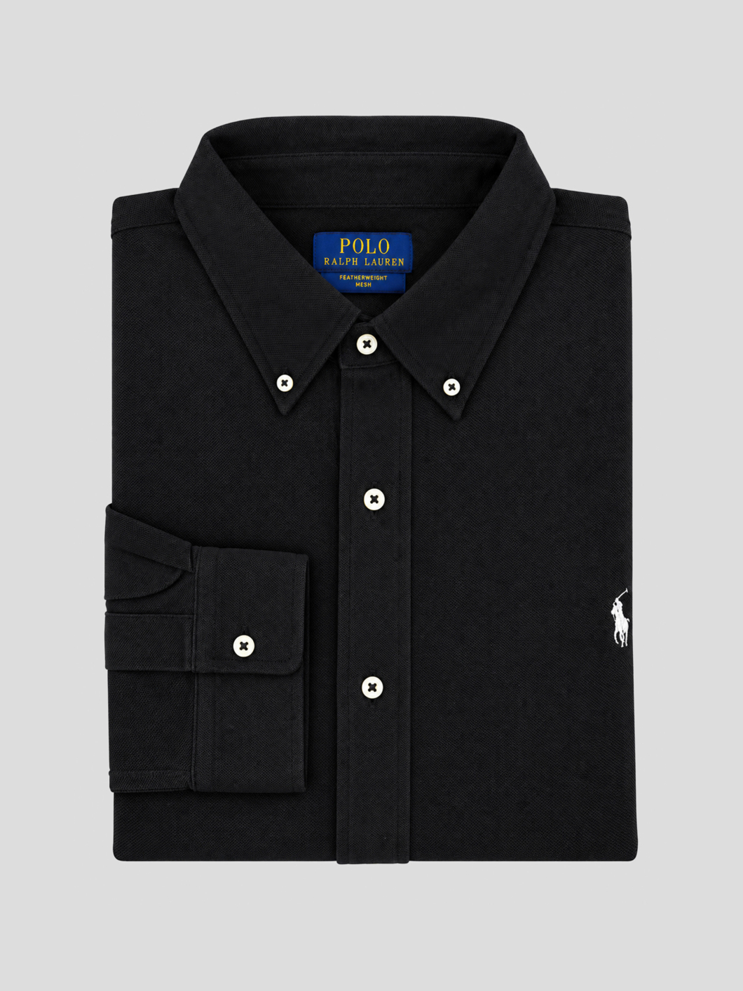 Chemise Maille Piquée Grande Taille Noire