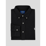 Chemise Maille Piquée Grande Taille Noire