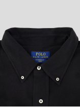 Chemise Maille Piquée Grande Taille Noire