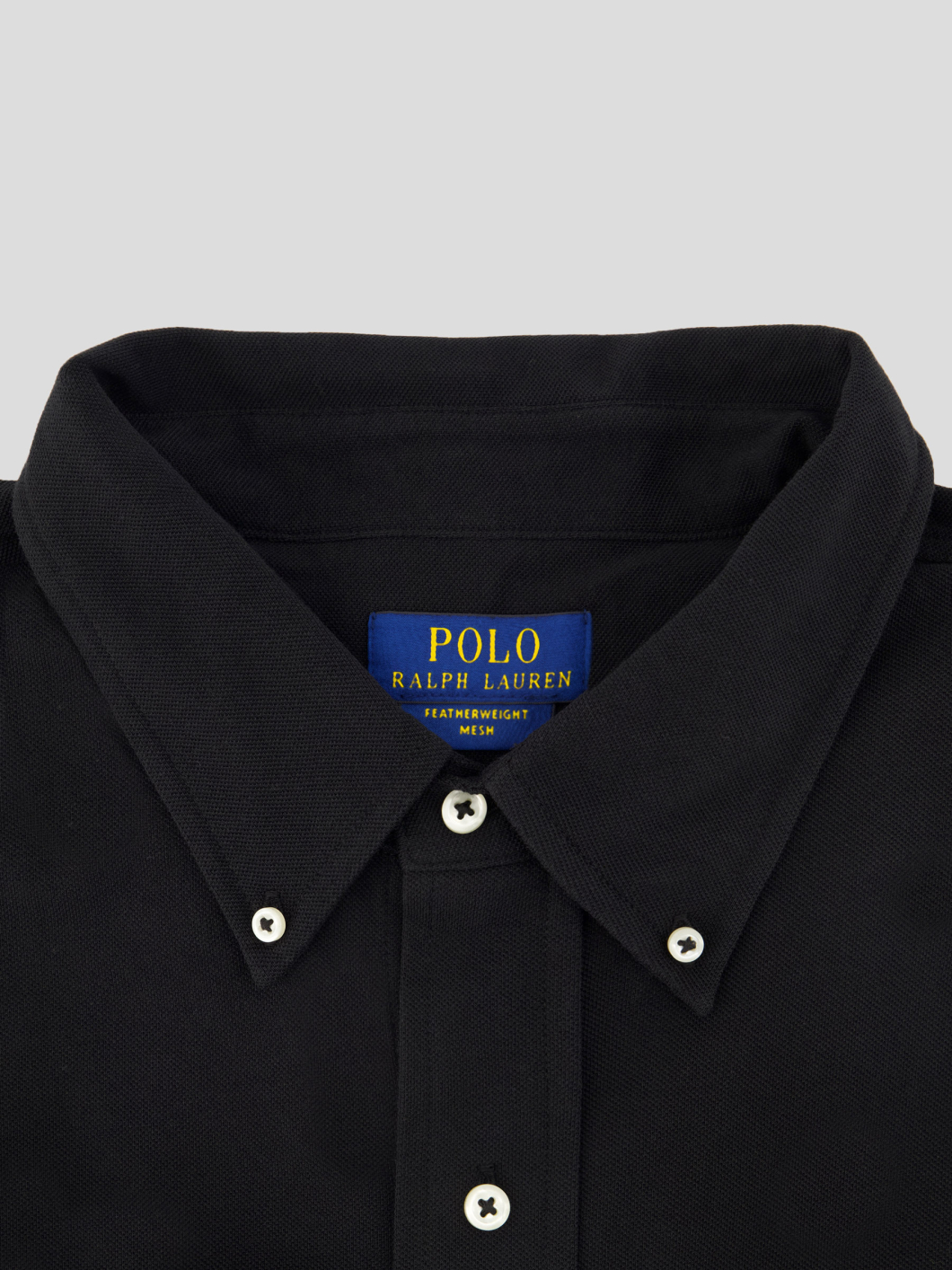Chemise Maille Piquée Grande Taille Noire