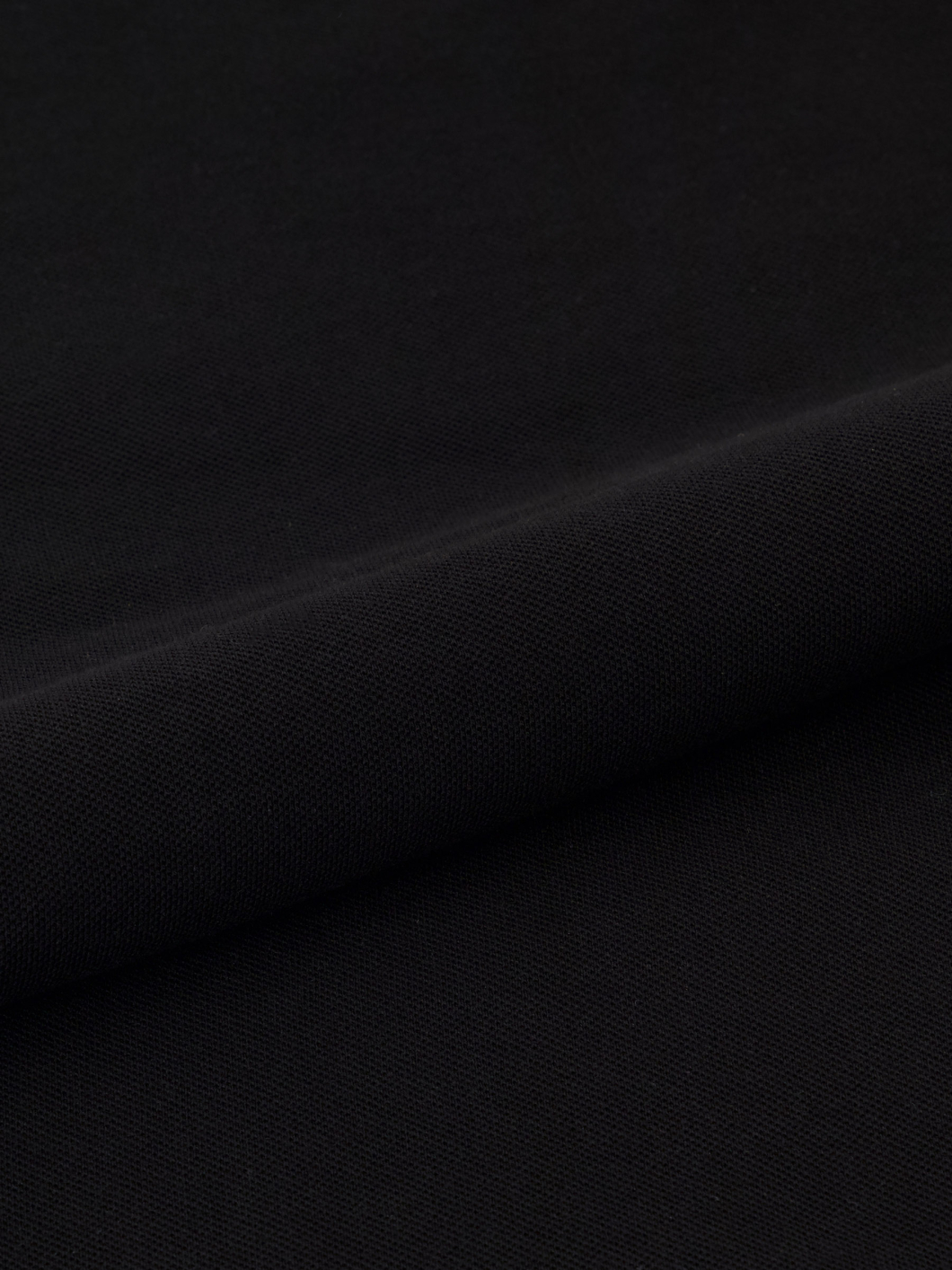 Chemise Maille Piquée Grande Taille Noire