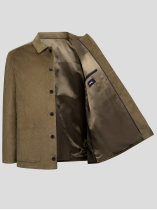 Veste Worker Velours Beige Capel Grande Taille  homme grande taille - Capelstore