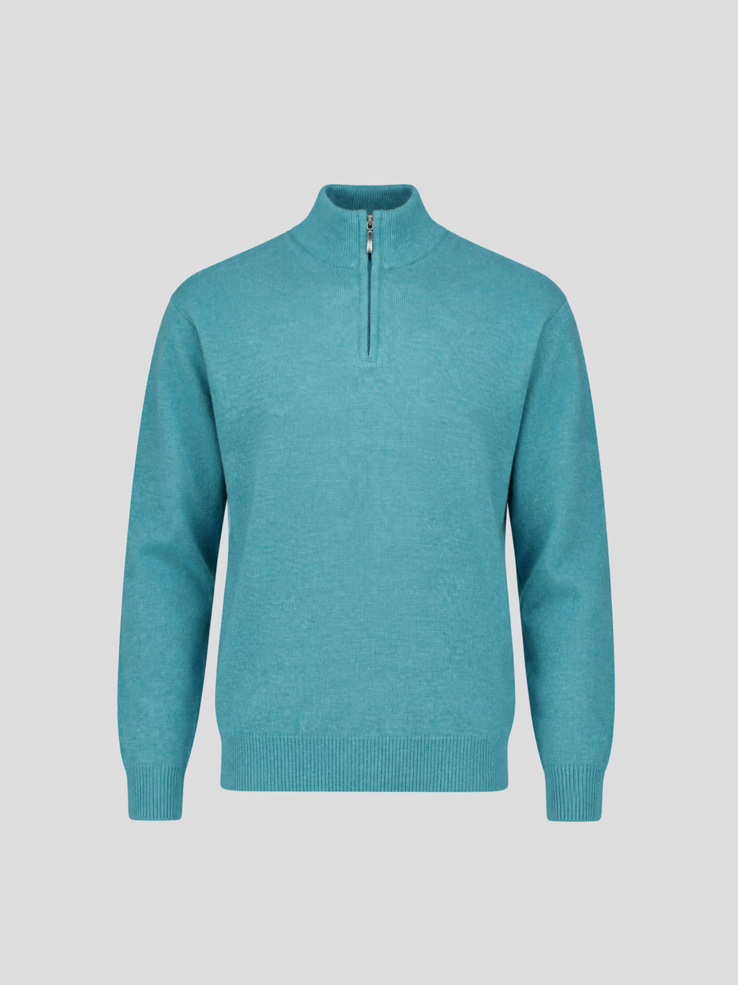 Pull Lambswool Col Camionneur Lino Grande Taille Bleu