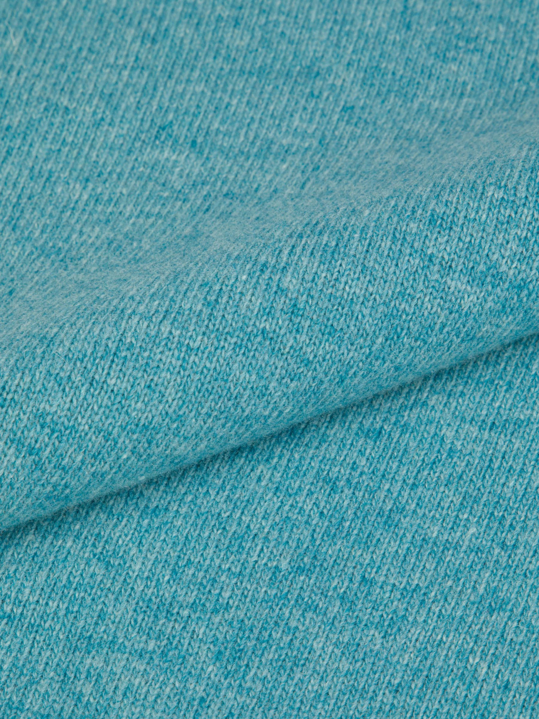 Pull Lambswool Col Camionneur Lino pour Homme Grand Bleu
