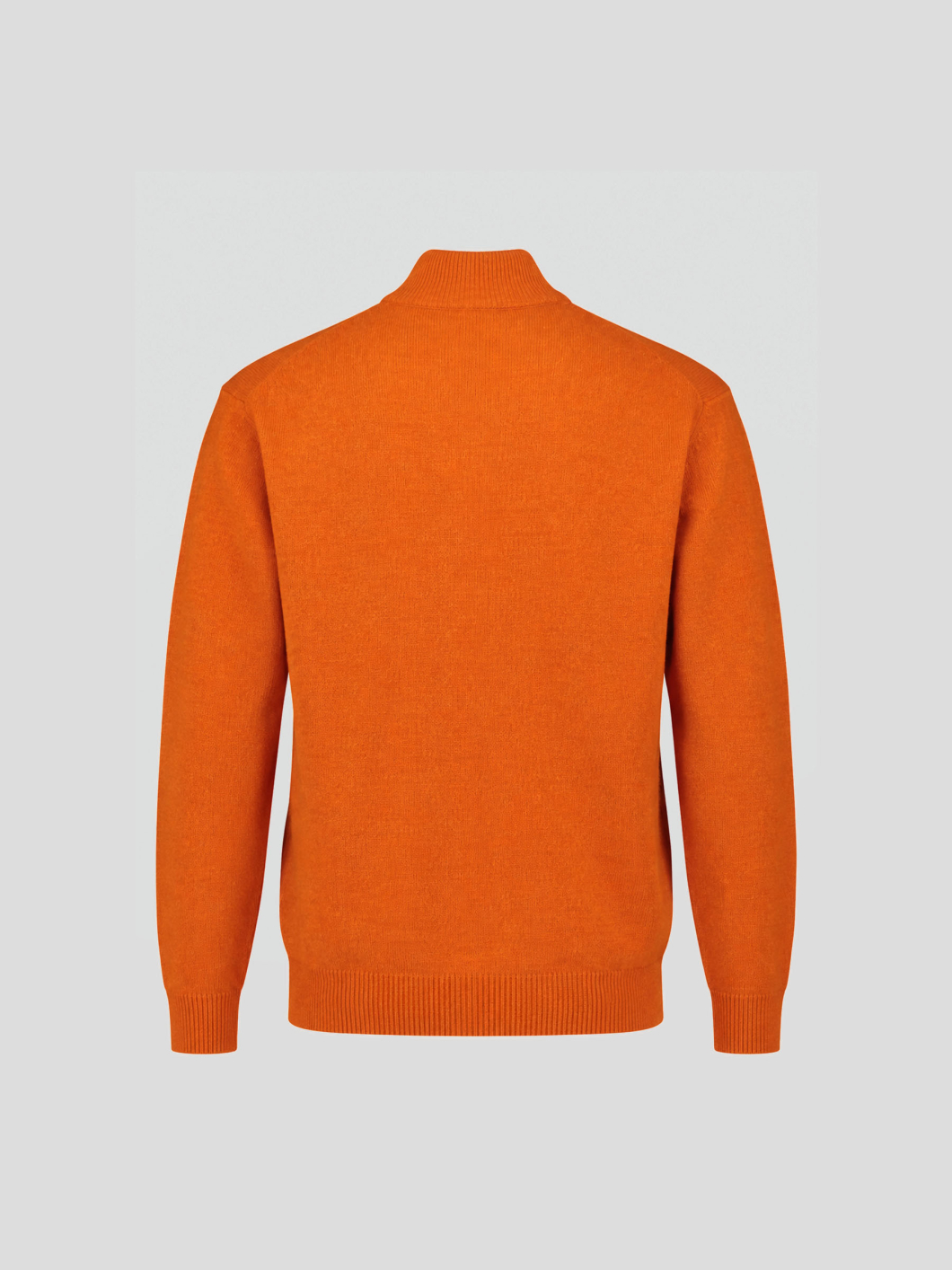 Pull Lambswool Col Camionneur Lino Grande Taille Orange