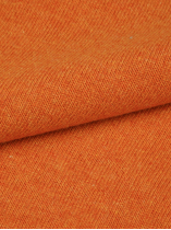 Pull Lambswool Col Camionneur Lino Grande Taille Orange