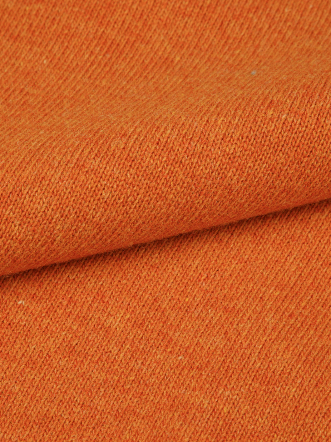 Pull Lambswool Col Camionneur Lino Grande Taille Orange