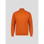 Pull Lambswool Col Camionneur Lino pour Homme Grand Orange