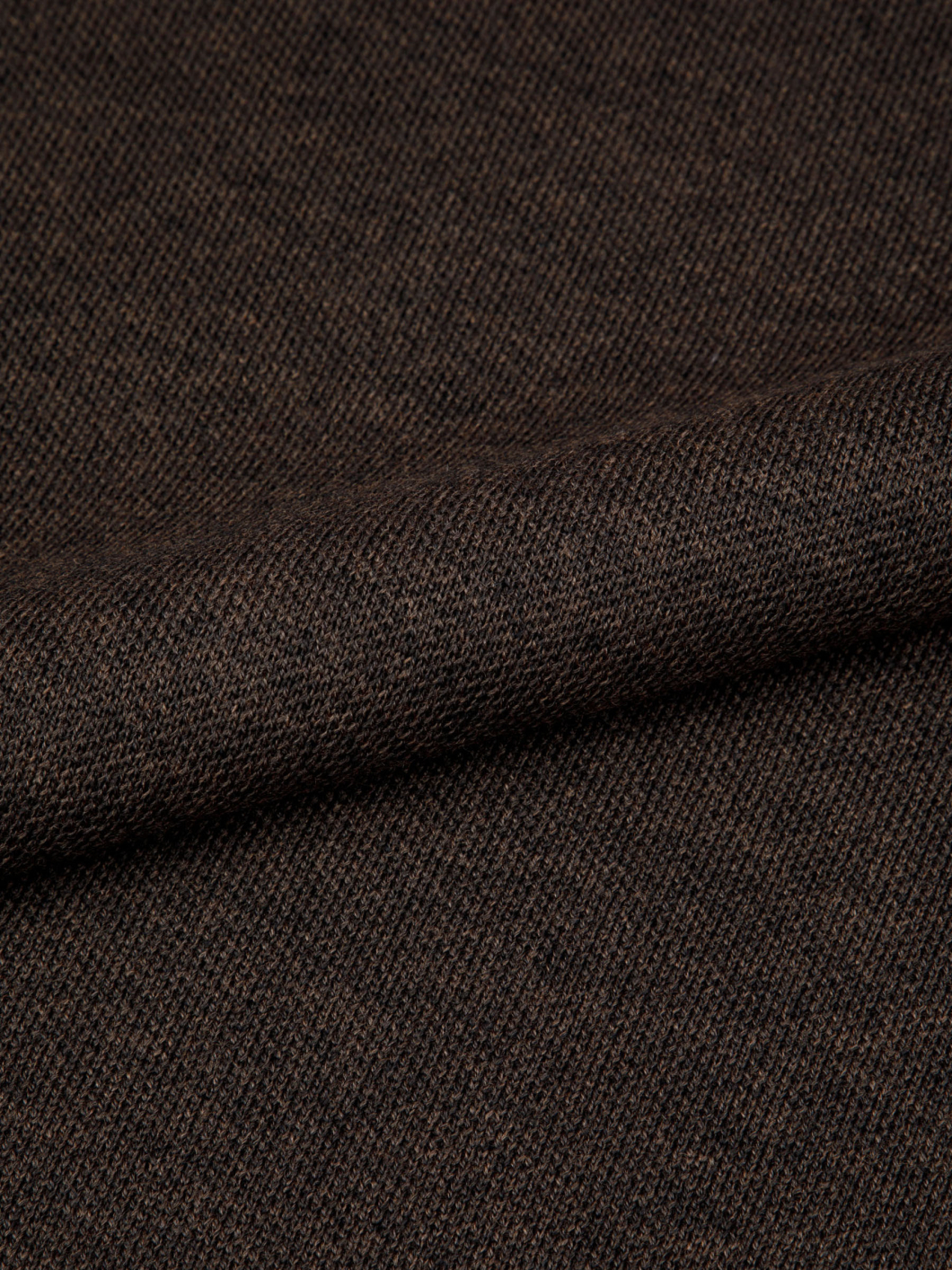 Pull Mérinos Col V Como pour Homme Grand Marron