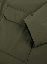 Blouson avec Capuche Amovible pour Homme Grand Kaki