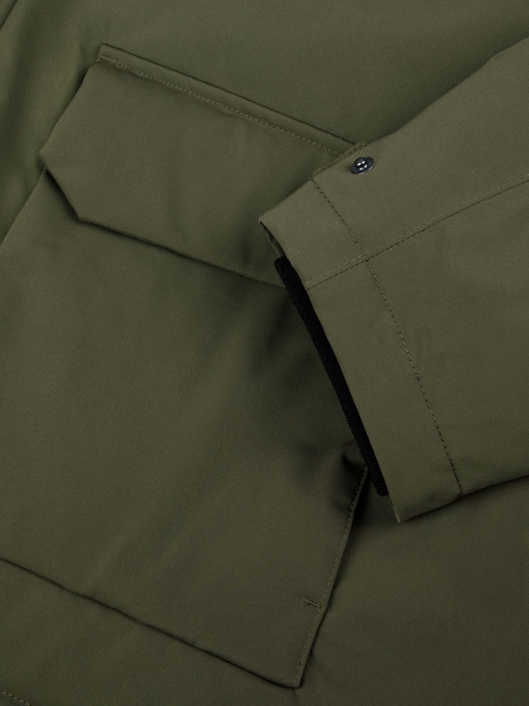 Blouson avec Capuche Amovible pour Homme Grand Kaki