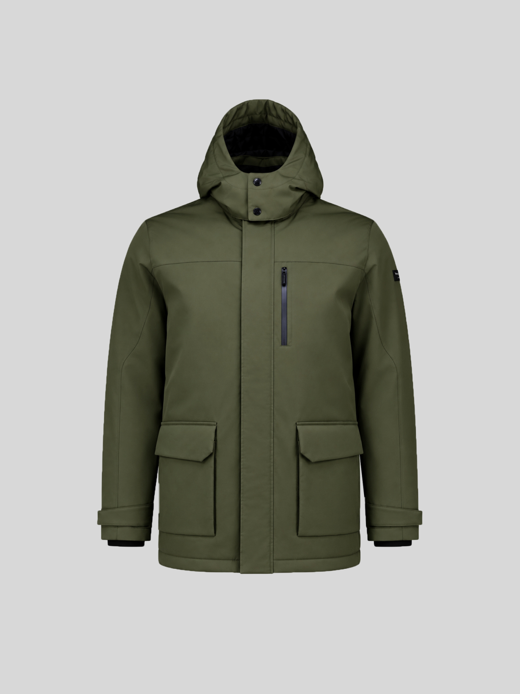 Blouson avec Capuche Amovible pour Homme Grand Kaki