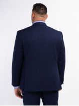 Veste en Gabardine de Laine Grande Taille Marine