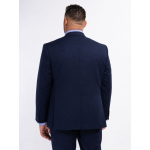 Veste en Gabardine de Laine Grande Taille Marine