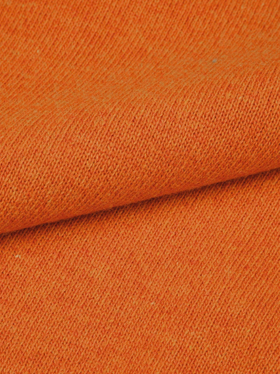 Pull Lambswool Col Camionneur Lino Grande Taille Orange