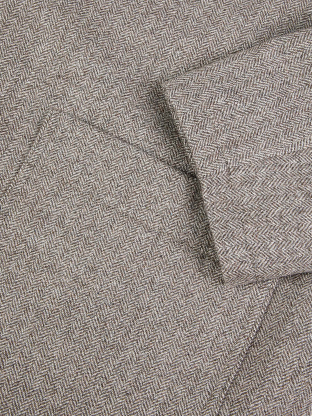 Veste Worker Lainage Chevron Grande Taille Beige