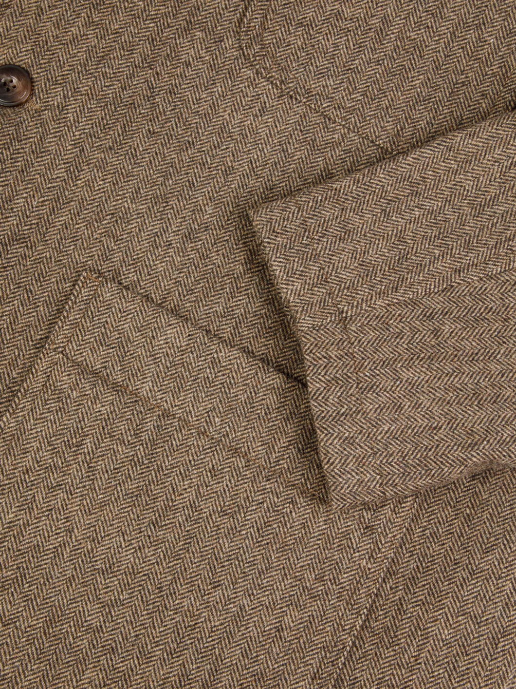 Veste Worker Lainage Chevron Grande Taille Marron