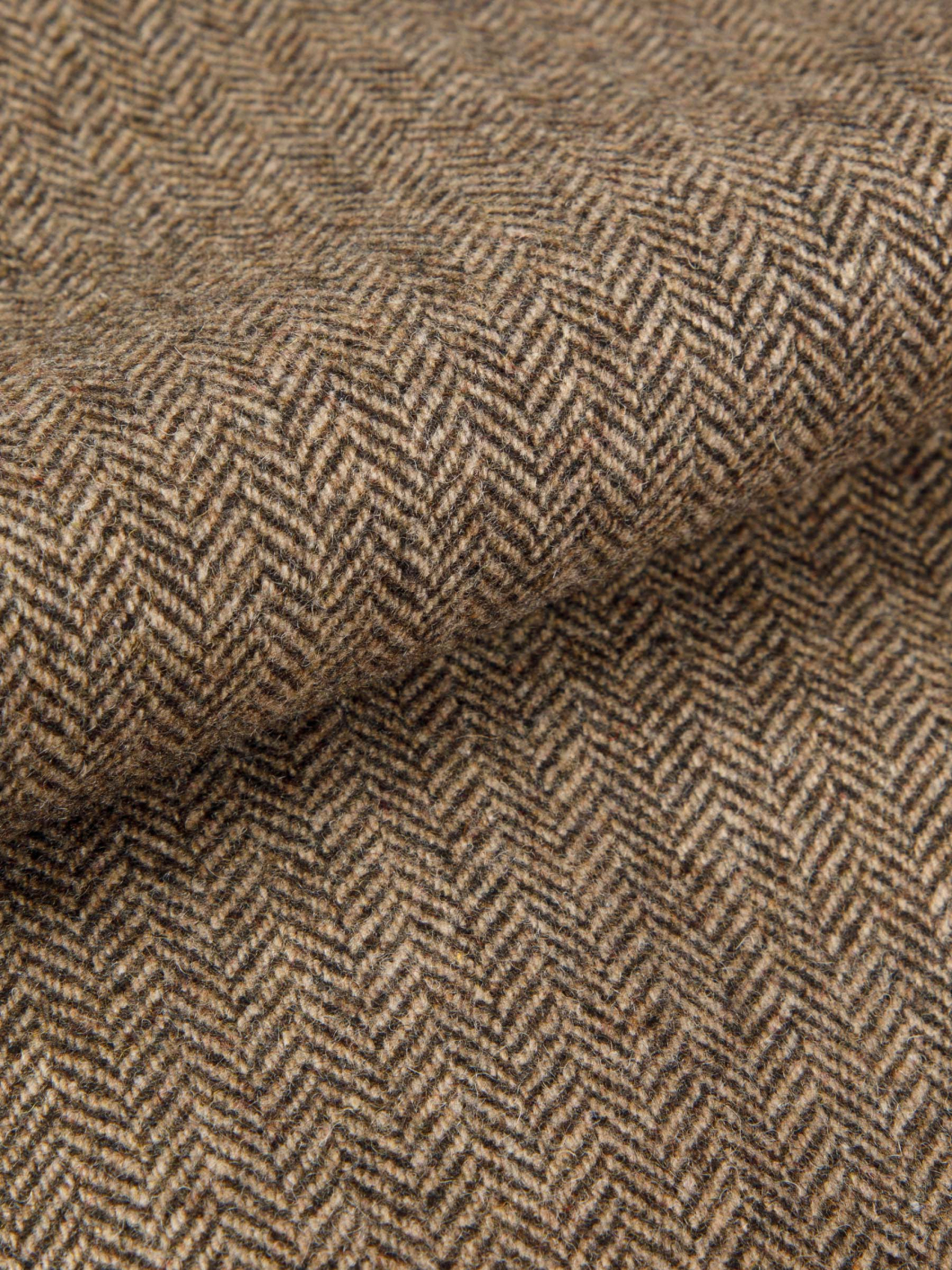 Veste Worker Lainage Chevron Grande Taille Marron