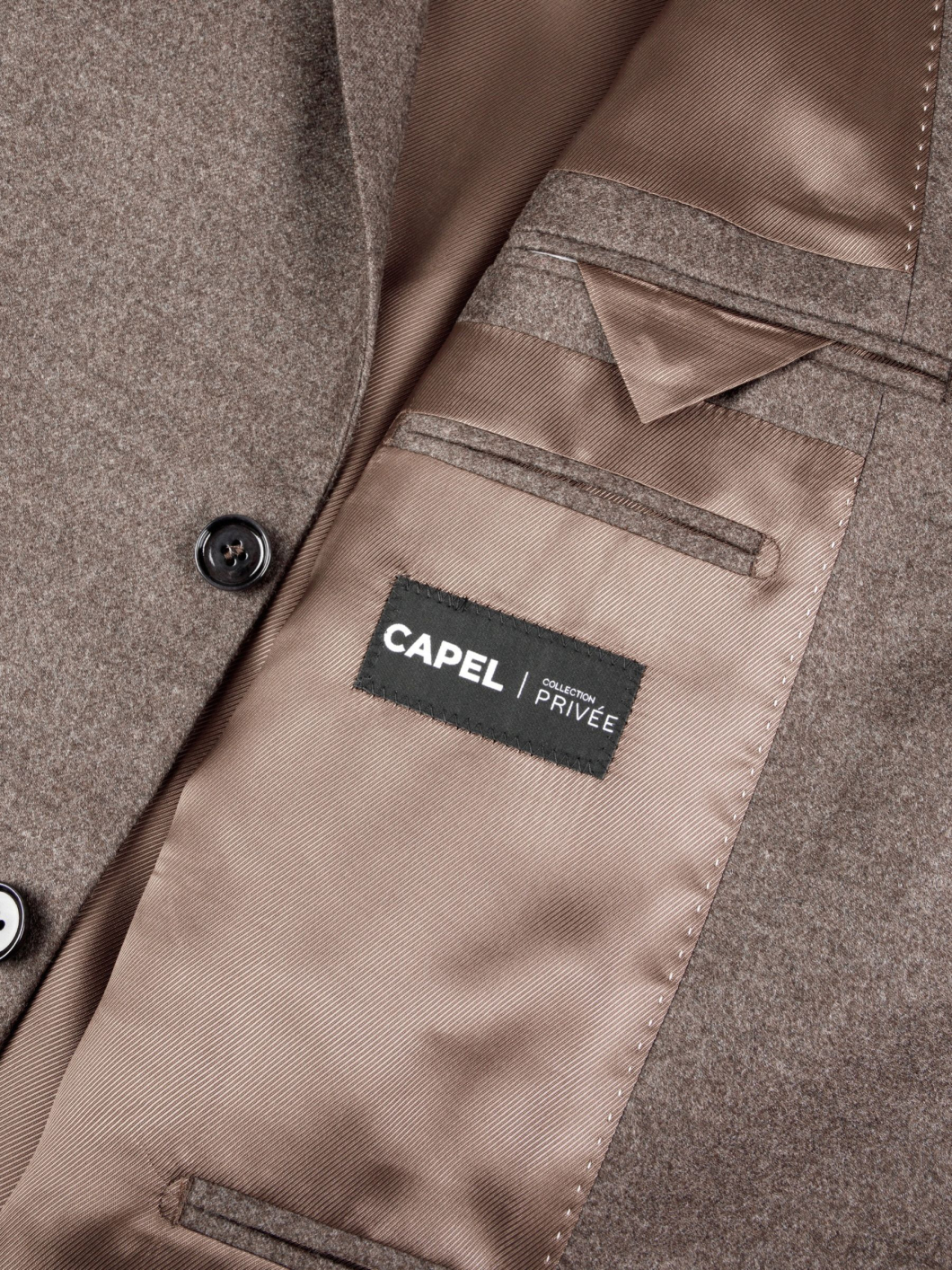Veste Laine et Cachemire Grande Taille Marron Glacé