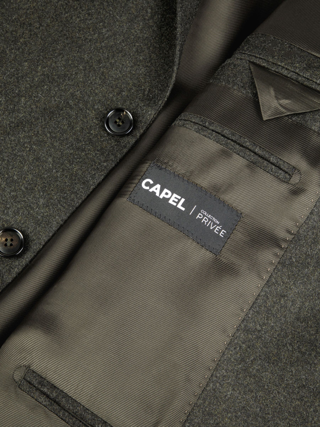 Veste Laine et Cachemire Grande Taille Kaki