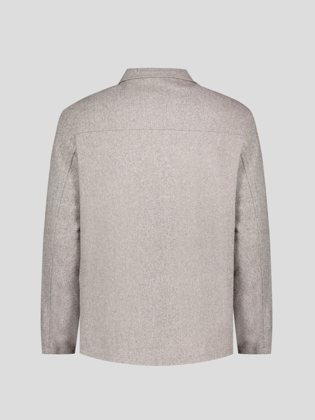 Veste Worker Lainage Chevron Grande Taille Beige