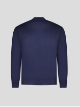 Pull Mérinos Col Camionneur Lino Grande Taille Marine