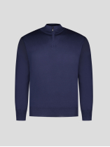 Pull Mérinos Col Camionneur Lino pour Homme Grand Marine