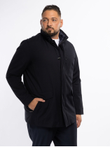 Parka Demi-Saison Multipoches Grande Taille Marine