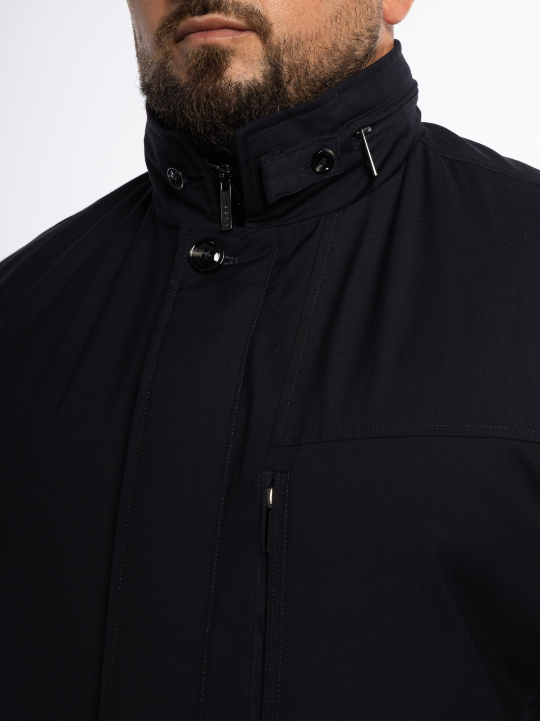 Parka Demi-Saison Multipoches Grande Taille Marine