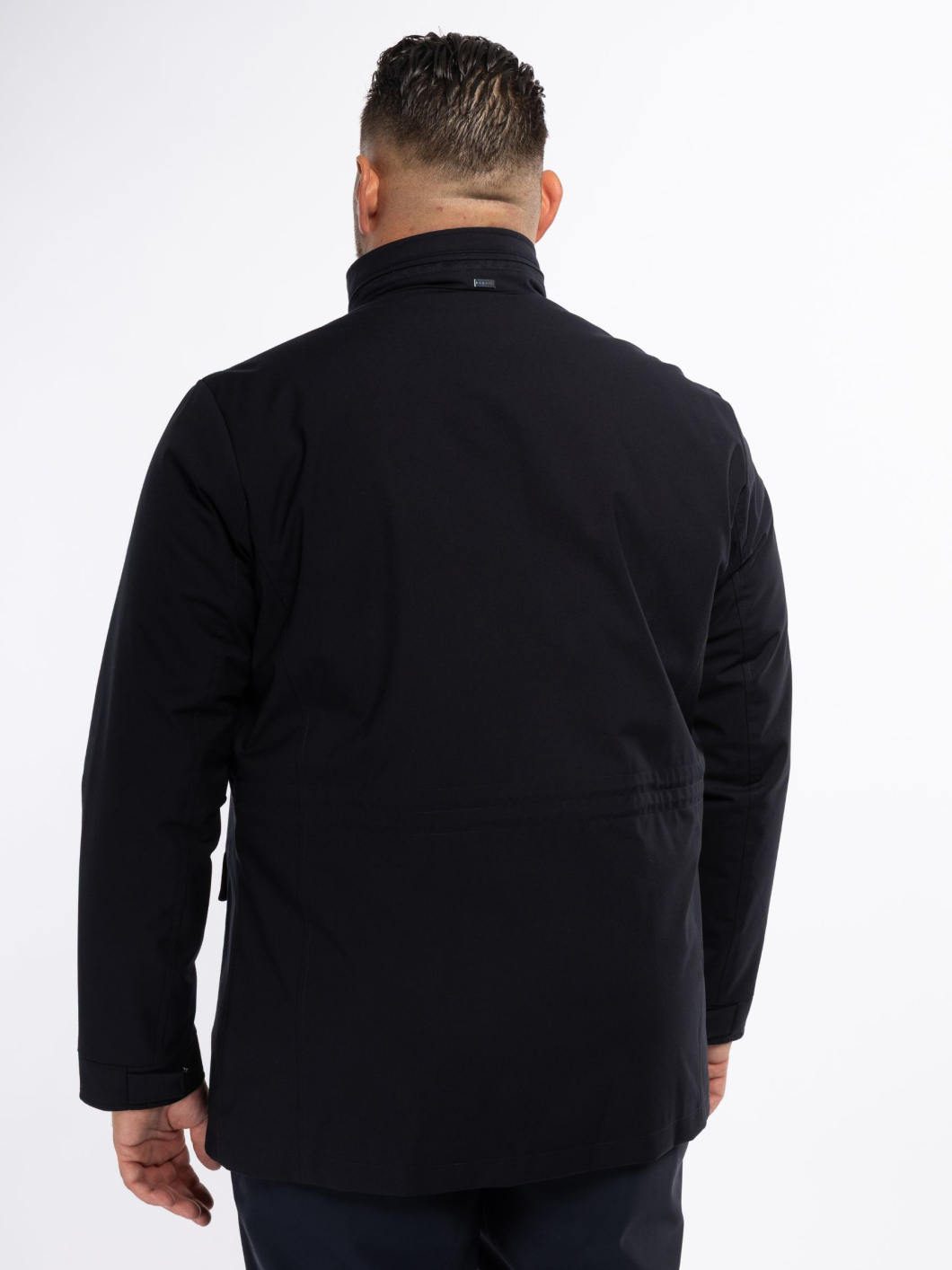 Parka Demi-Saison Multipoches Grande Taille Marine