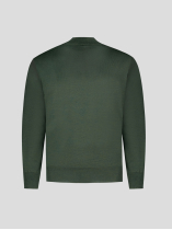Pull Mérinos Col Camionneur Lino Grande Taille Kaki