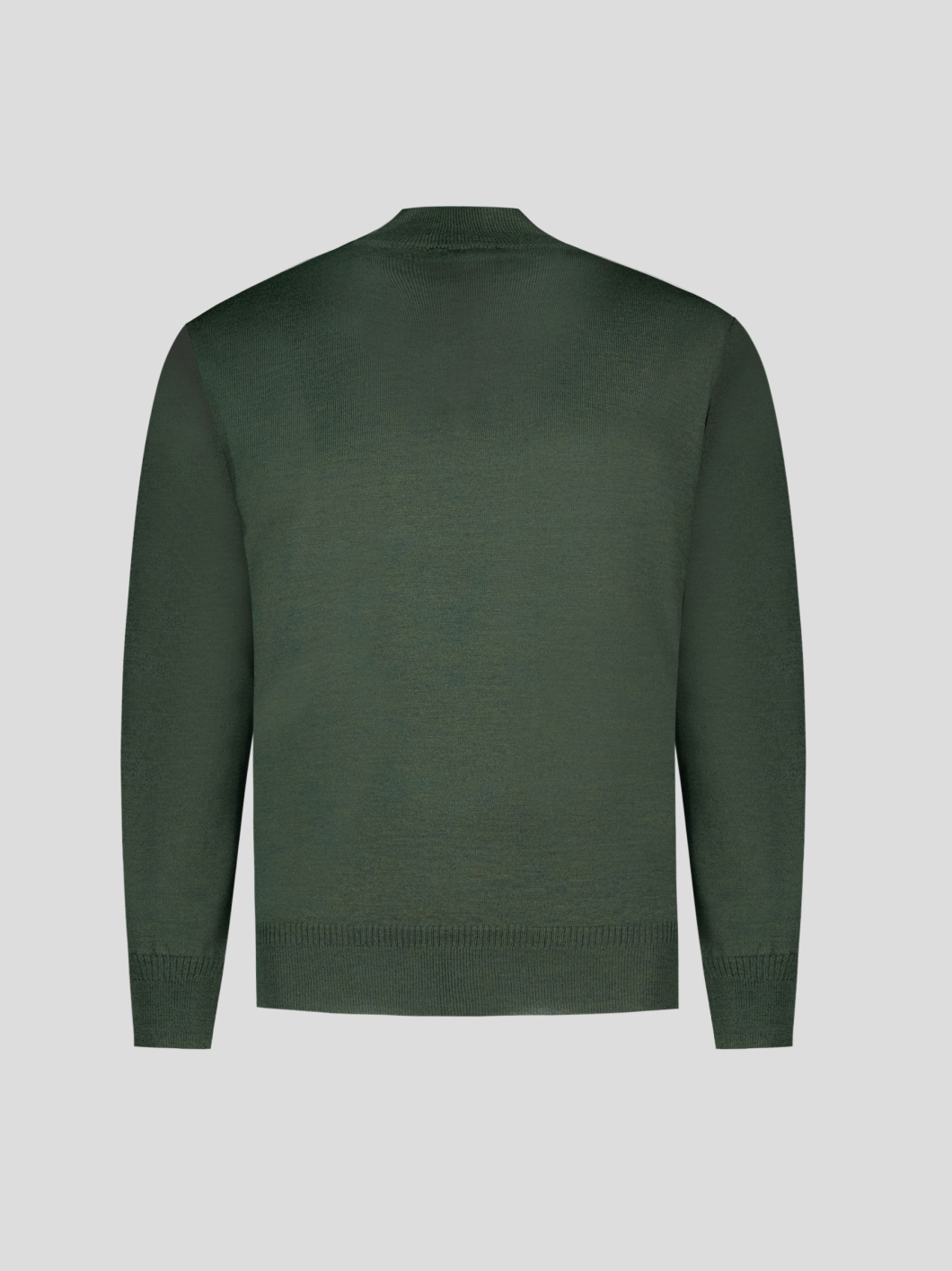Pull Mérinos Col Camionneur Lino Grande Taille Kaki