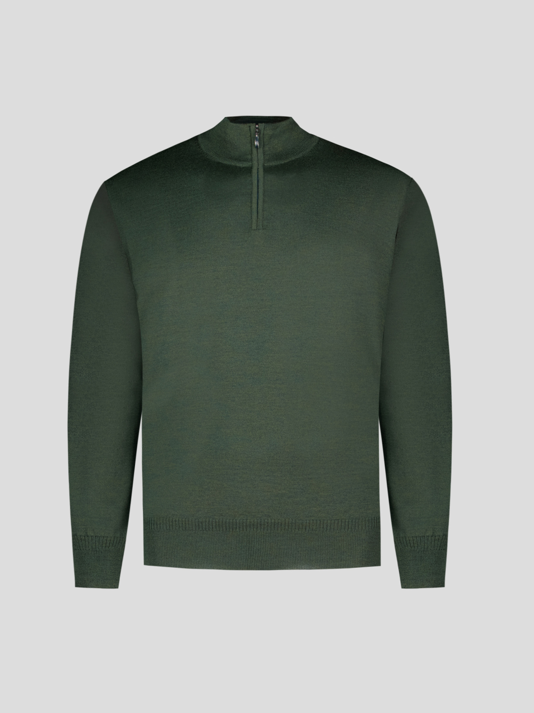 Pull Mérinos Col Camionneur Lino Grande Taille Kaki