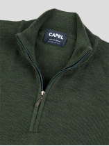 Pull Mérinos Col Camionneur Lino Grande Taille Kaki