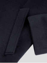 Manteau avec Parmenture Amovible Grande Taille Marine
