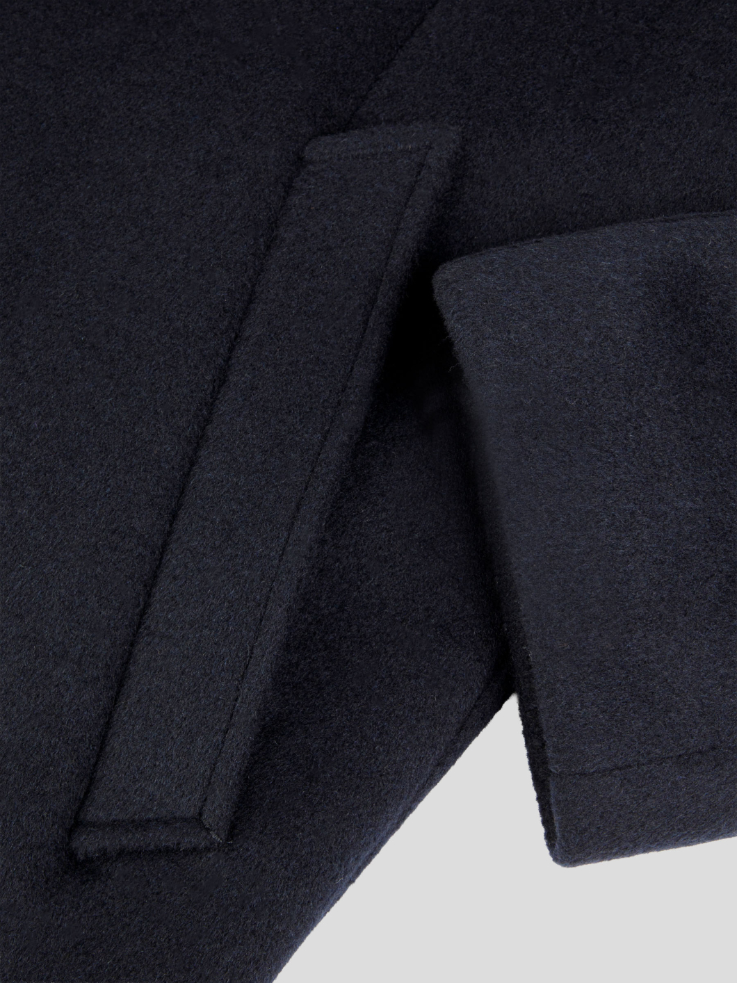 Manteau avec Parmenture Amovible Grande Taille Marine